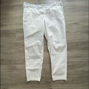 Talbots Size 14 White Pants